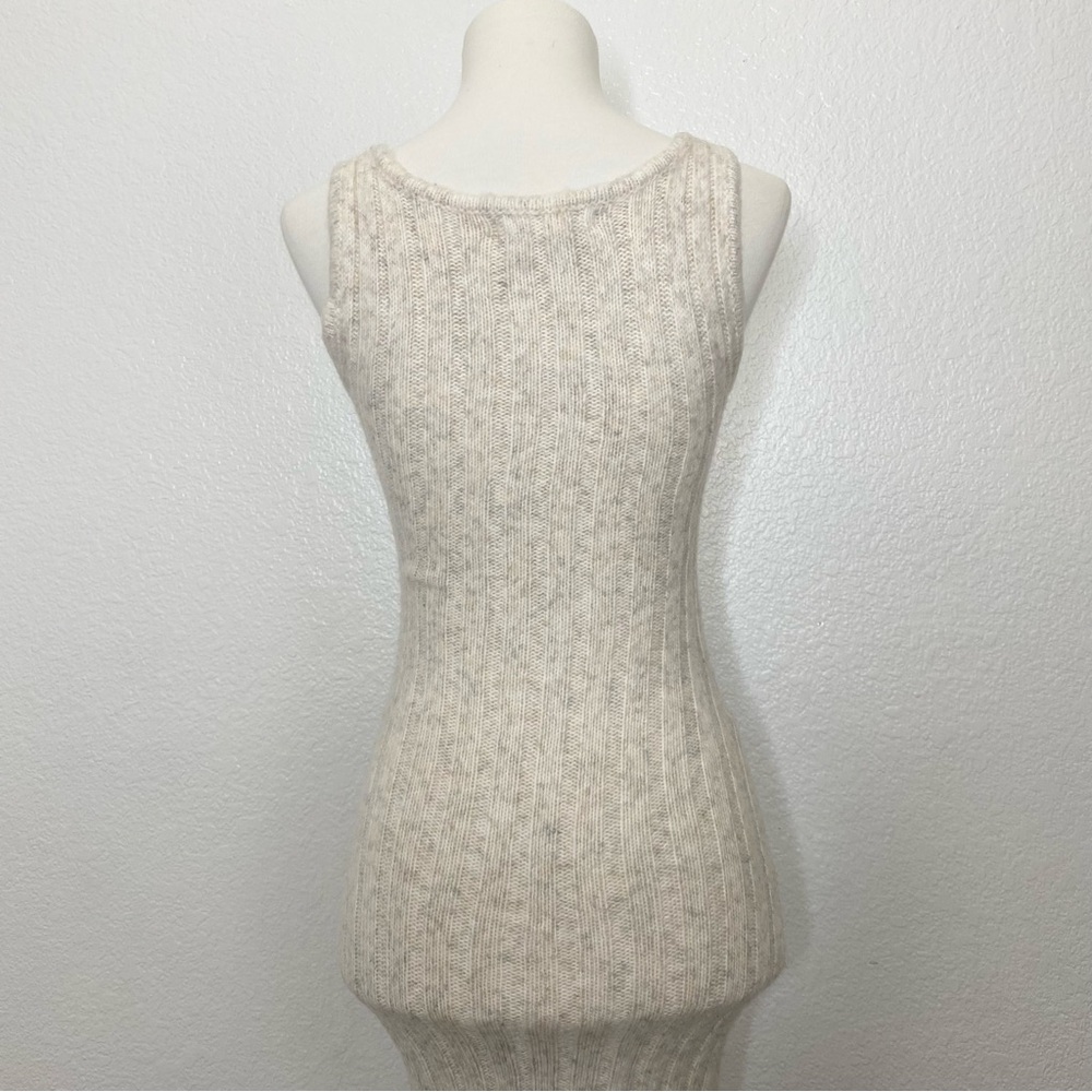 Cream ribbed knitted Sweater Dress Set - Picture 4 of 8